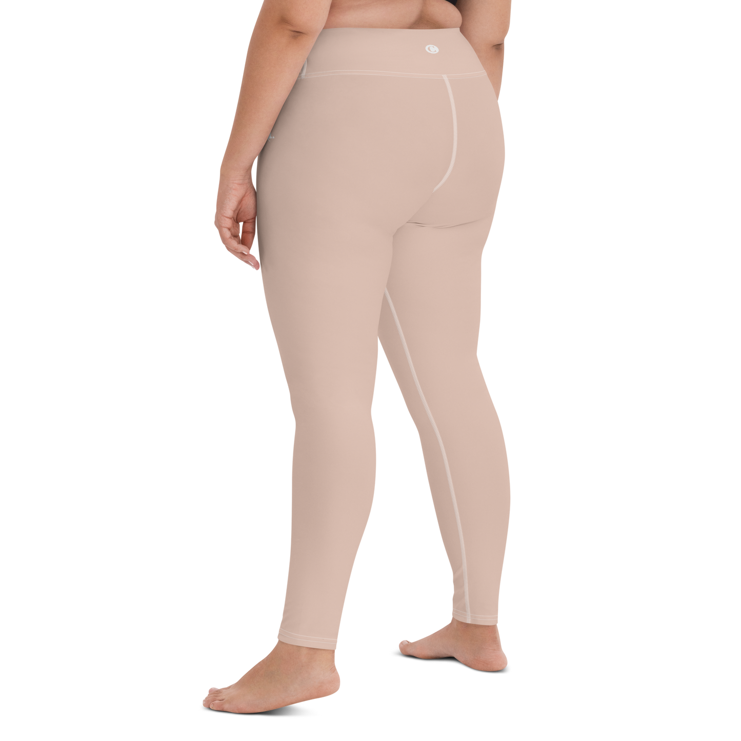 Michigan Upper Peninsula Yoga Leggings (w/ UP Outline) | Rose Gold