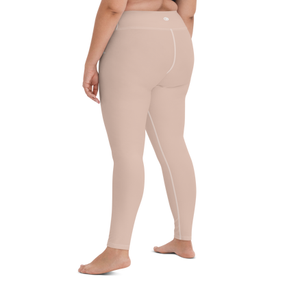 Michigan Upper Peninsula Yoga Leggings (w/ UP Outline) | Rose Gold