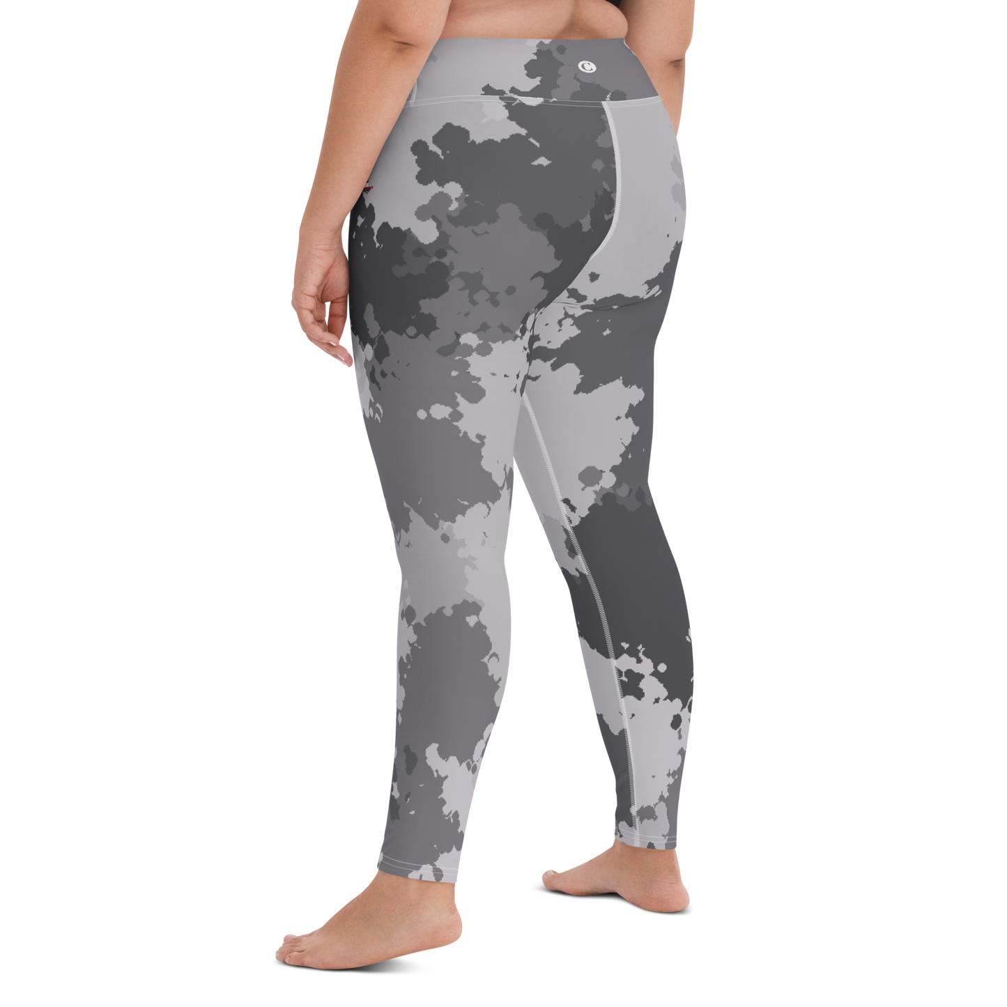 Michigan Upper Peninsula Yoga Leggings (w/ UP USA Flag) | Iron Ore Camo