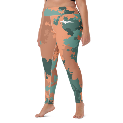 Michigan Upper Peninsula Yoga Leggings (w/ UP Outline) | Copper County Camo