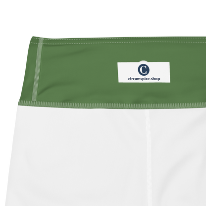 Michigan Upper Peninsula Yoga Leggings (w/ UP Outline) | Pine Green