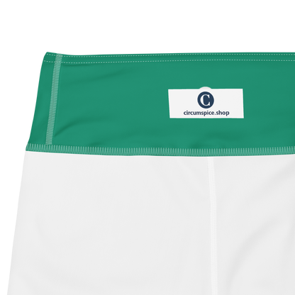 Michigan Upper Peninsula Yoga Leggings (w/ UP Outline) | Emerald Green