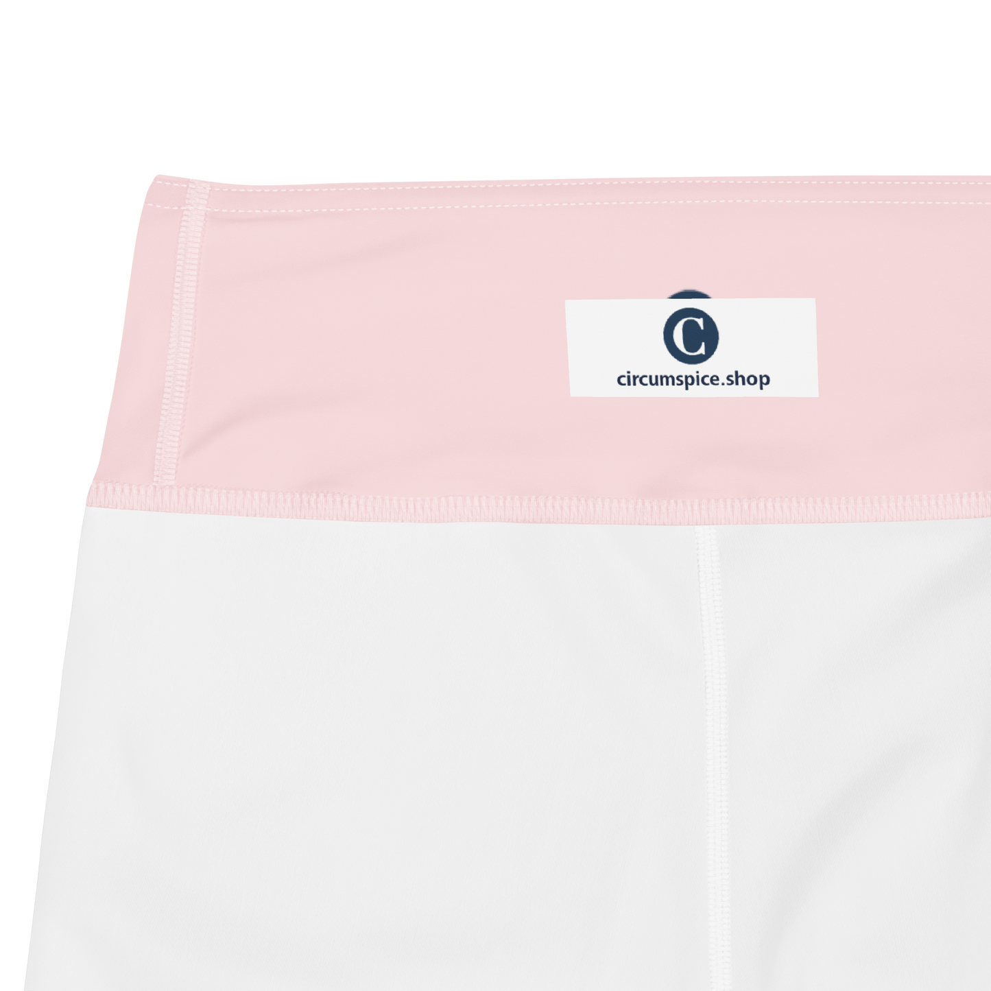 Michigan Upper Peninsula Yoga Leggings (w/ UP Outline) | Pale Pink