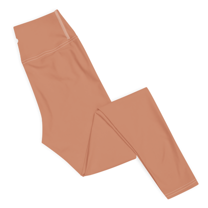 Michigan Upper Peninsula Yoga Leggings (w/ UP Outline) | Copper Color