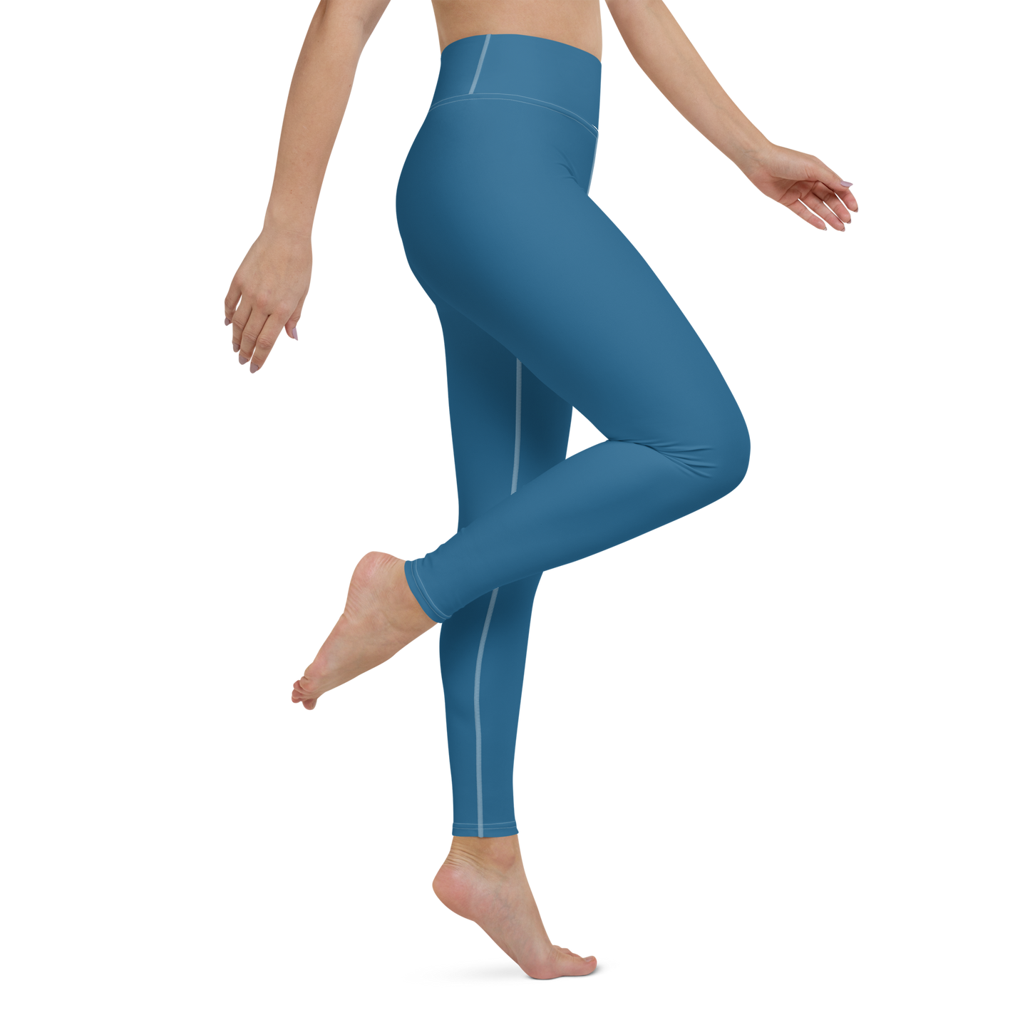 Michigan Upper Peninsula Yoga Leggings (w/ UP Outline) | Blueberry Color