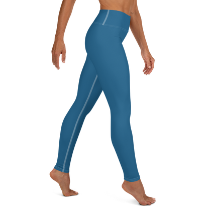 Michigan Upper Peninsula Yoga Leggings (w/ UP Outline) | Blueberry Color