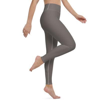 Michigan Upper Peninsula Yoga Leggings (w/ UP Outline) | Warren Tank Grey