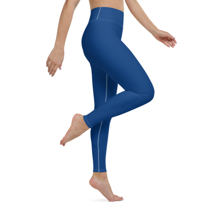 Michigan Upper Peninsula Yoga Leggings (w/ UP Outline) | Dearborn Blue