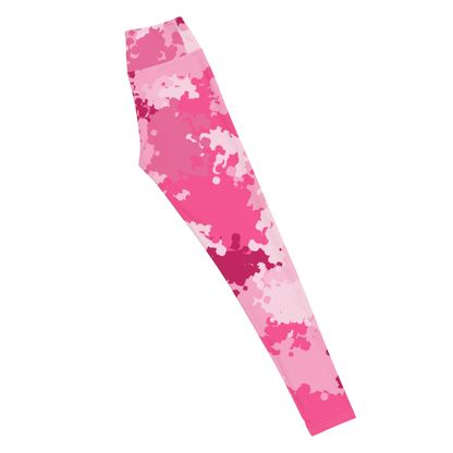 Michigan Upper Peninsula Yoga Leggings (w/ UP Outline) | Pink Camo