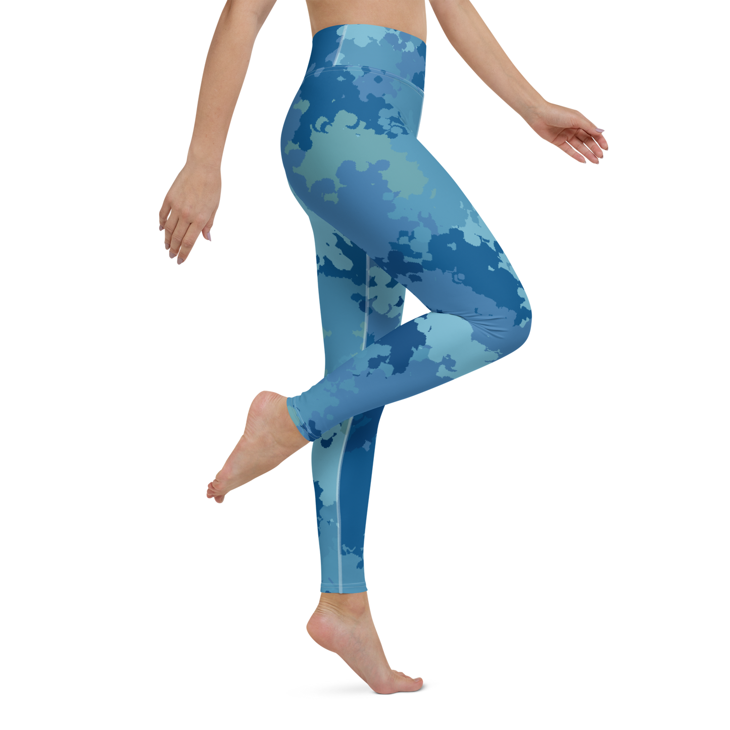 Michigan Upper Peninsula Yoga Leggings (w/ UP Outline) | Great Lakes Camo