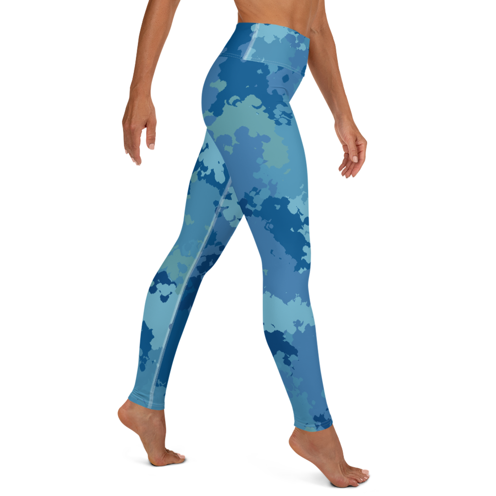 Michigan Upper Peninsula Yoga Leggings (w/ UP Outline) | Great Lakes Camo