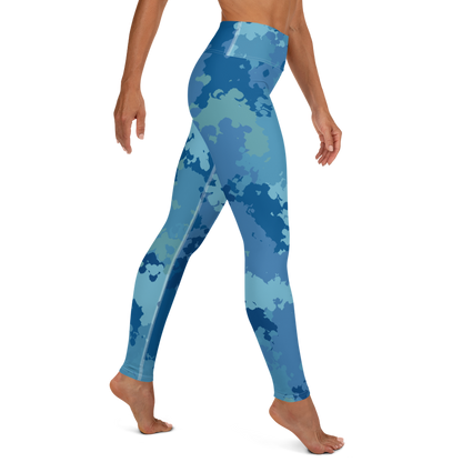 Michigan Upper Peninsula Yoga Leggings (w/ UP Outline) | Great Lakes Camo