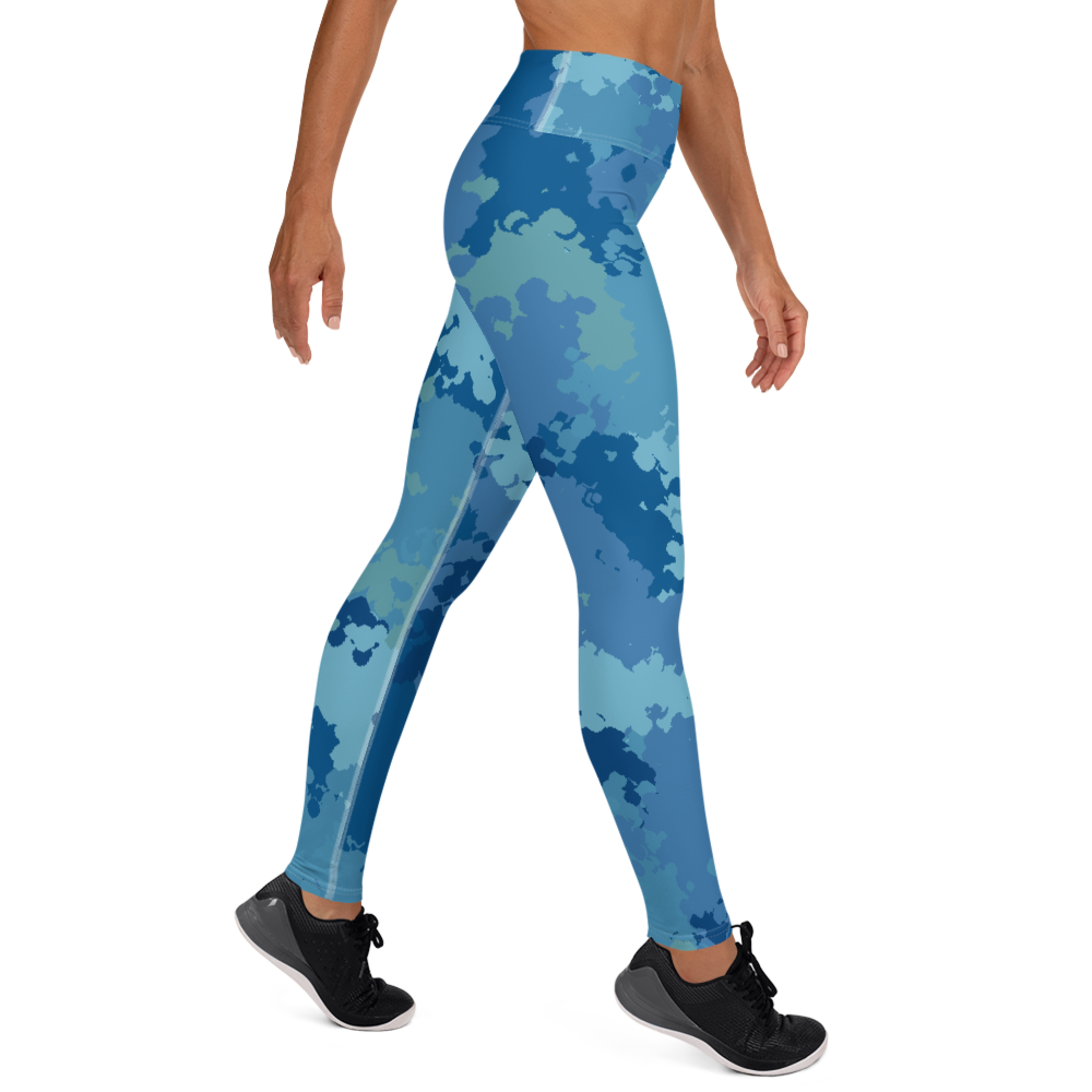 Michigan Upper Peninsula Yoga Leggings (w/ UP Outline) | Great Lakes Camo