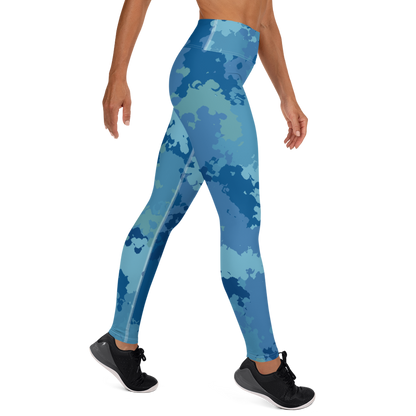 Michigan Upper Peninsula Yoga Leggings (w/ UP Outline) | Great Lakes Camo