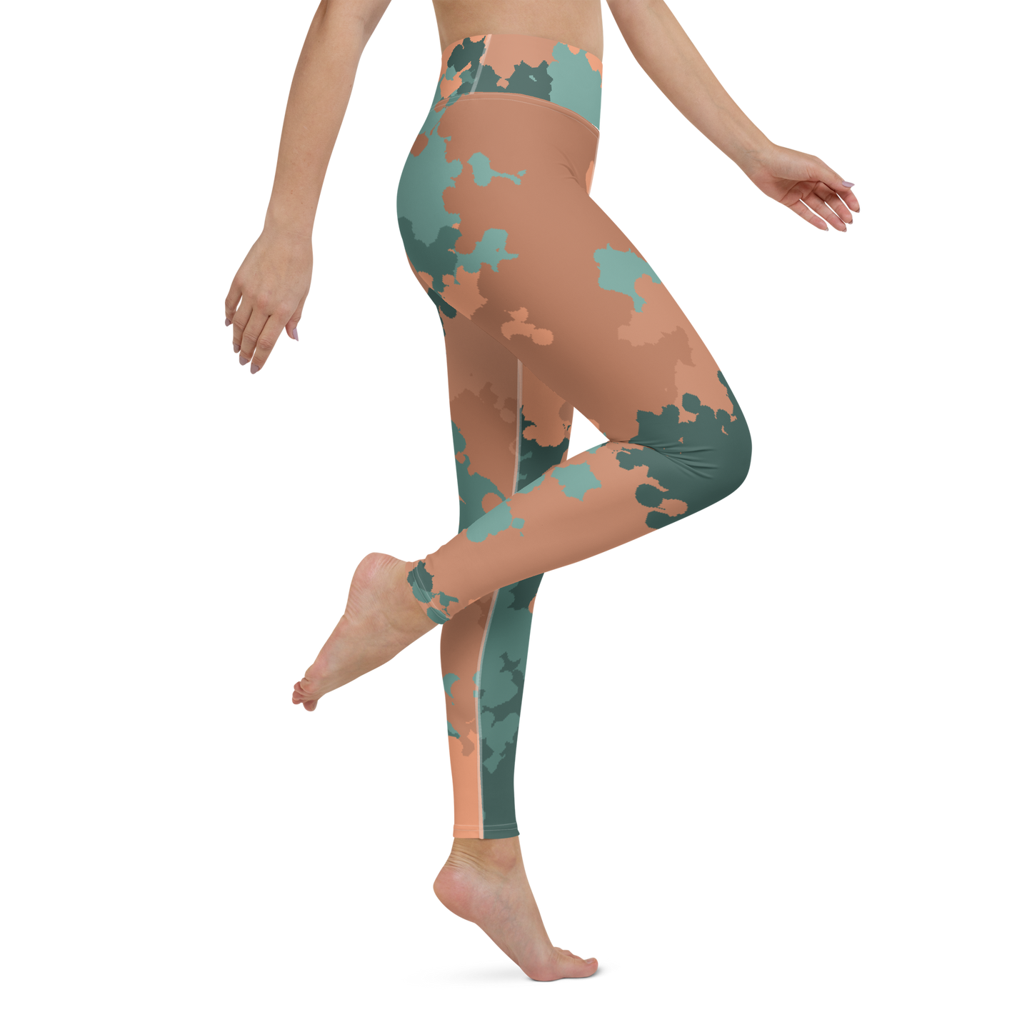 Michigan Upper Peninsula Yoga Leggings (w/ UP Outline) | Copper County Camo