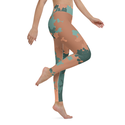 Michigan Upper Peninsula Yoga Leggings (w/ UP Outline) | Copper County Camo