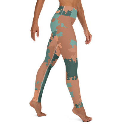 Michigan Upper Peninsula Yoga Leggings (w/ UP Outline) | Copper County Camo