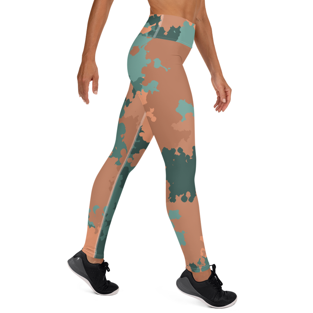 Michigan Upper Peninsula Yoga Leggings (w/ UP Outline) | Copper County Camo