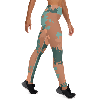 Michigan Upper Peninsula Yoga Leggings (w/ UP Outline) | Copper County Camo