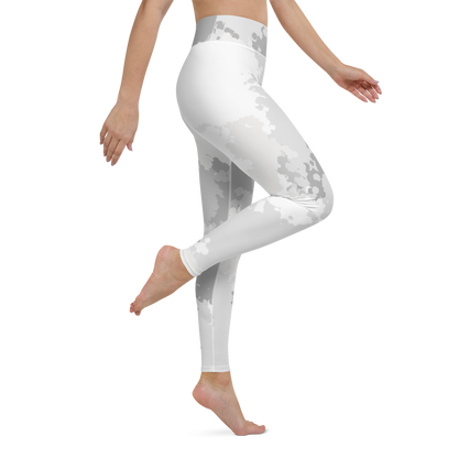 Michigan Upper Peninsula Yoga Leggings (w/ UP Outline) | Snow Camo