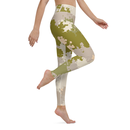 Michigan Upper Peninsula Yoga Leggings (w/ UP Outline) | Rosy Mound Camo