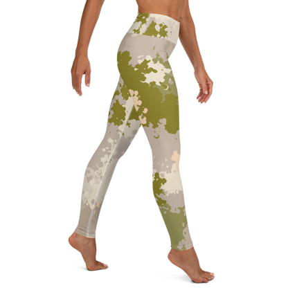 Michigan Upper Peninsula Yoga Leggings (w/ UP Outline) | Rosy Mound Camo