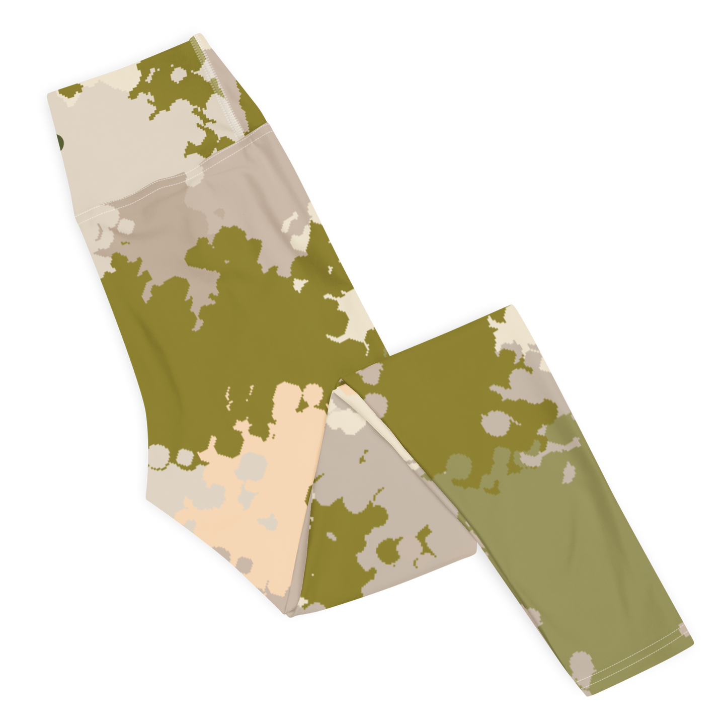 Michigan Upper Peninsula Yoga Leggings (w/ UP Outline) | Rosy Mound Camo