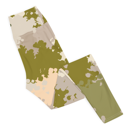 Michigan Upper Peninsula Yoga Leggings (w/ UP Outline) | Rosy Mound Camo