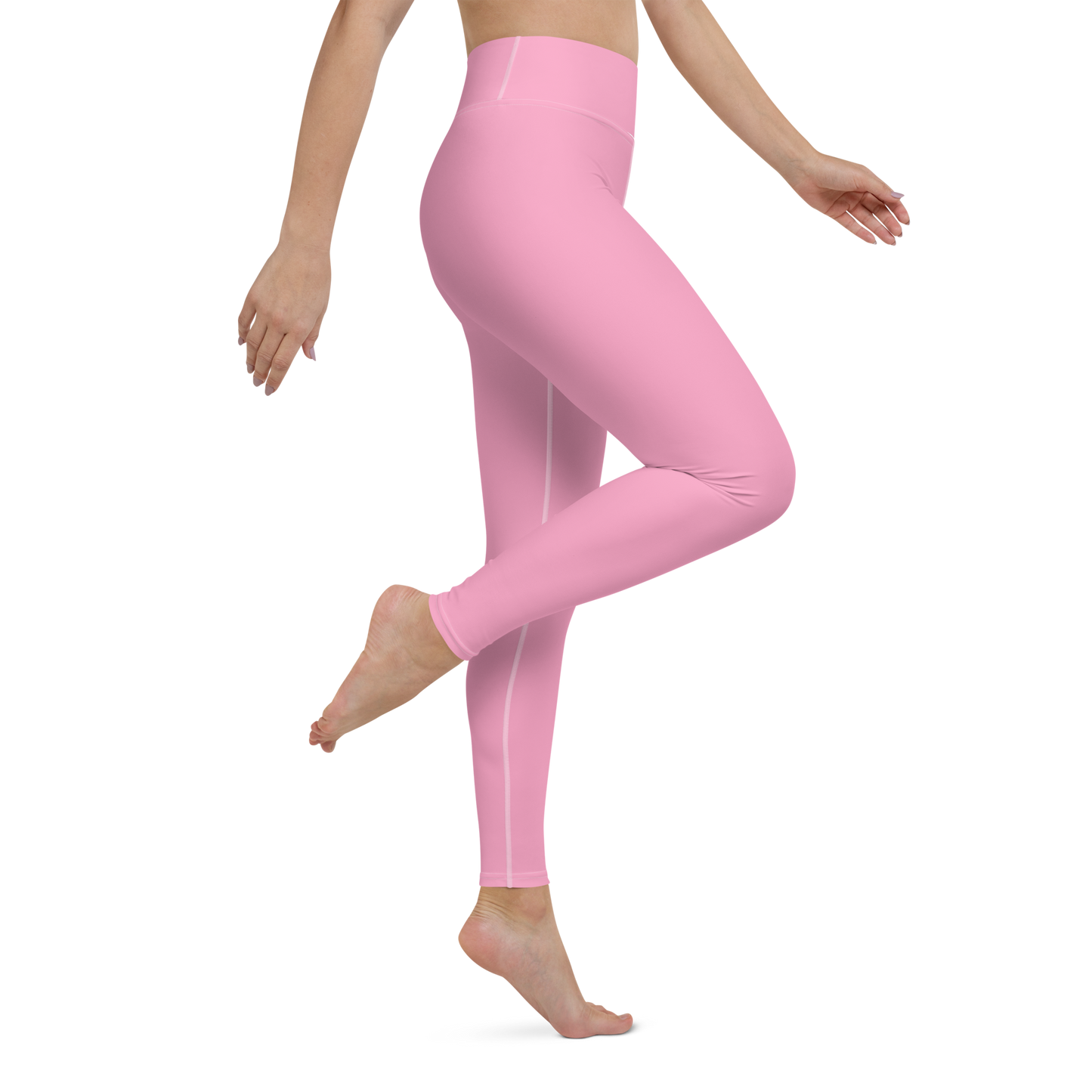 Michigan Upper Peninsula Yoga Leggings (w/ UP Outline) | '67 Caddie Pink