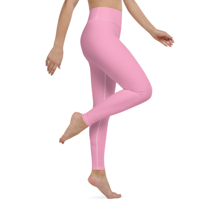 Michigan Upper Peninsula Yoga Leggings (w/ UP Outline) | '67 Caddie Pink