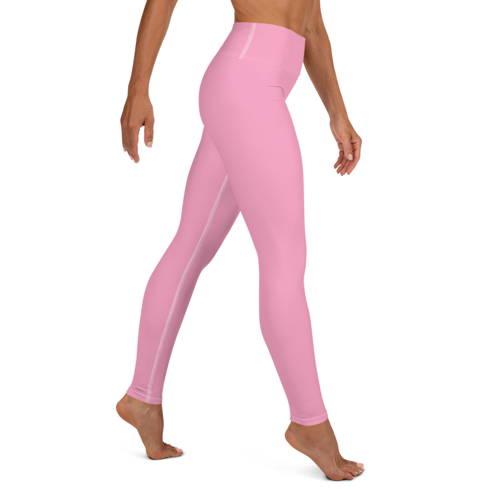 Michigan Upper Peninsula Yoga Leggings (w/ UP Outline) | '67 Caddie Pink