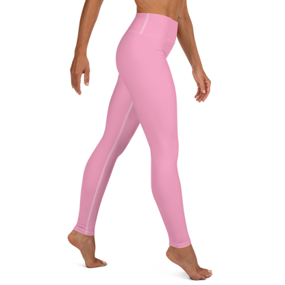 Michigan Upper Peninsula Yoga Leggings (w/ UP Outline) | '67 Caddie Pink