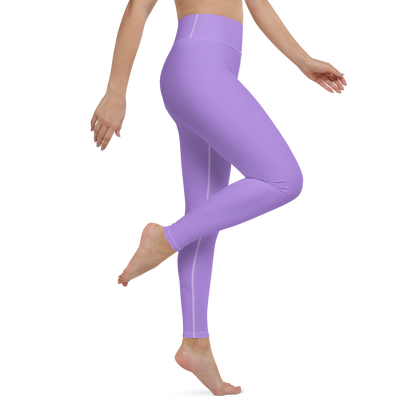 Michigan Upper Peninsula Yoga Leggings (w/ UP Outline) | Lavender