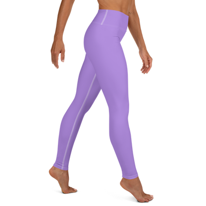 Michigan Upper Peninsula Yoga Leggings (w/ UP Outline) | Lavender