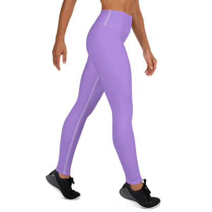 Michigan Upper Peninsula Yoga Leggings (w/ UP Outline) | Lavender