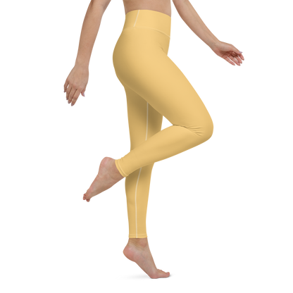 Michigan Upper Peninsula Yoga Leggings (w/ UP Outline) | Citrine