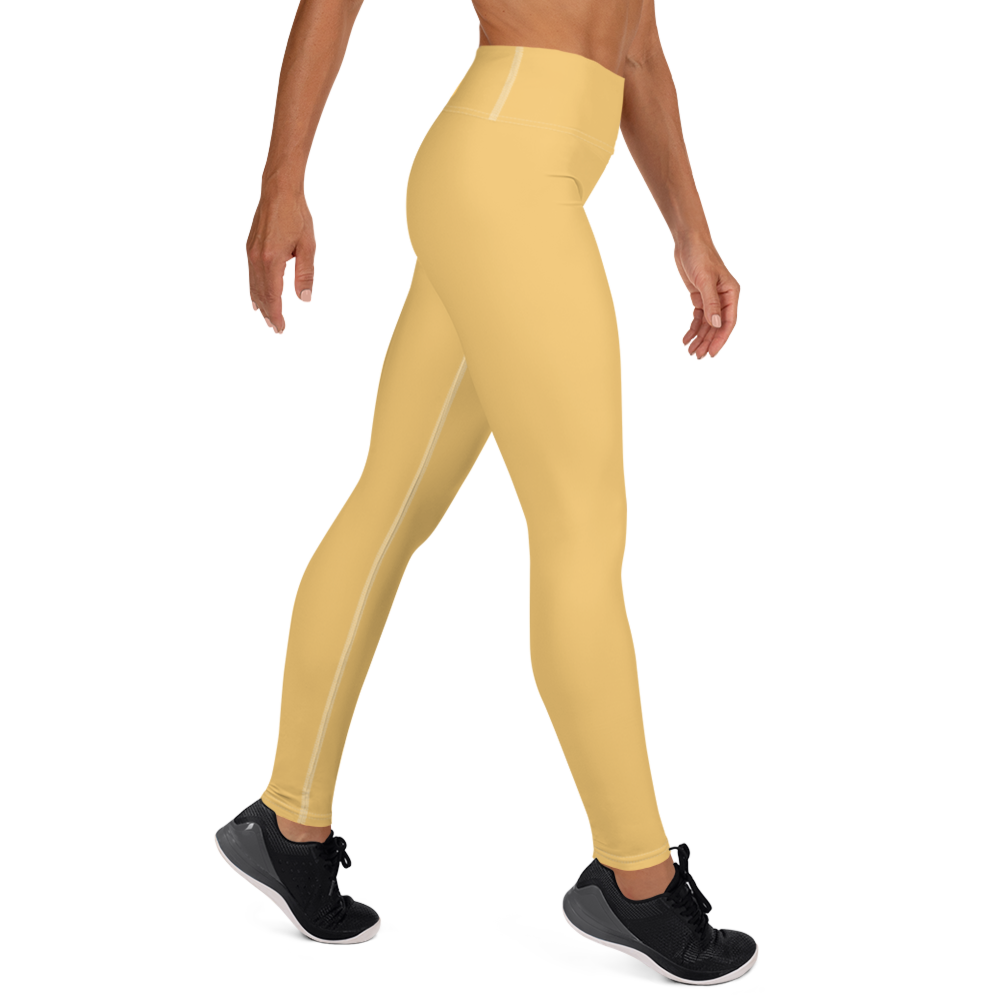 Michigan Upper Peninsula Yoga Leggings (w/ UP Outline) | Citrine