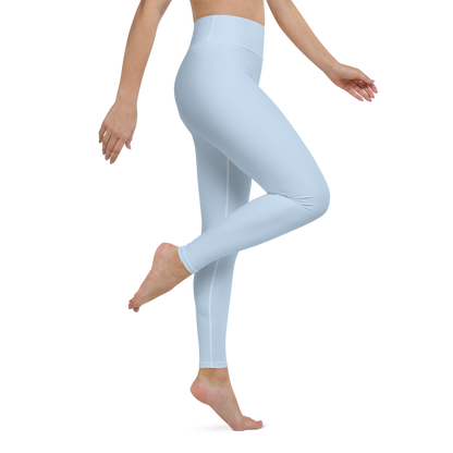 Michigan Upper Peninsula Yoga Leggings (w/ UP Outline) | Light Blue