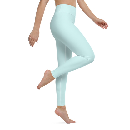 Michigan Upper Peninsula Yoga Leggings (w/ UP Outline) | Cyan