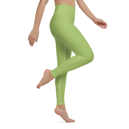 Michigan Upper Peninsula Yoga Leggings (w/ UP Outline) | Gooseberry Green