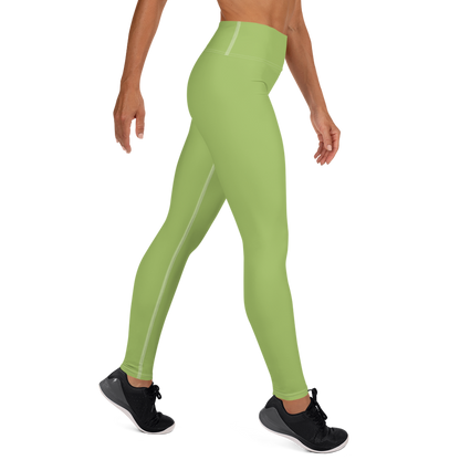 Michigan Upper Peninsula Yoga Leggings (w/ UP Outline) | Gooseberry Green