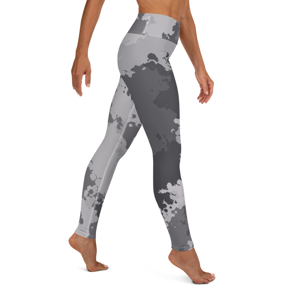 Michigan Upper Peninsula Yoga Leggings (w/ UP USA Flag) | Iron Ore Camo