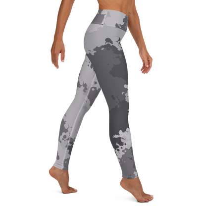 Michigan Upper Peninsula Yoga Leggings (w/ UP USA Flag) | Iron Ore Camo