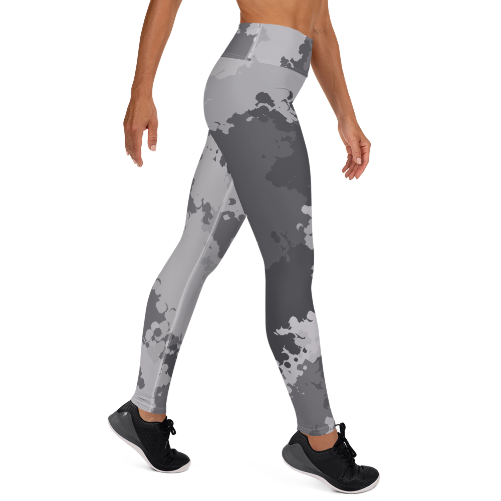 Michigan Upper Peninsula Yoga Leggings (w/ UP USA Flag) | Iron Ore Camo