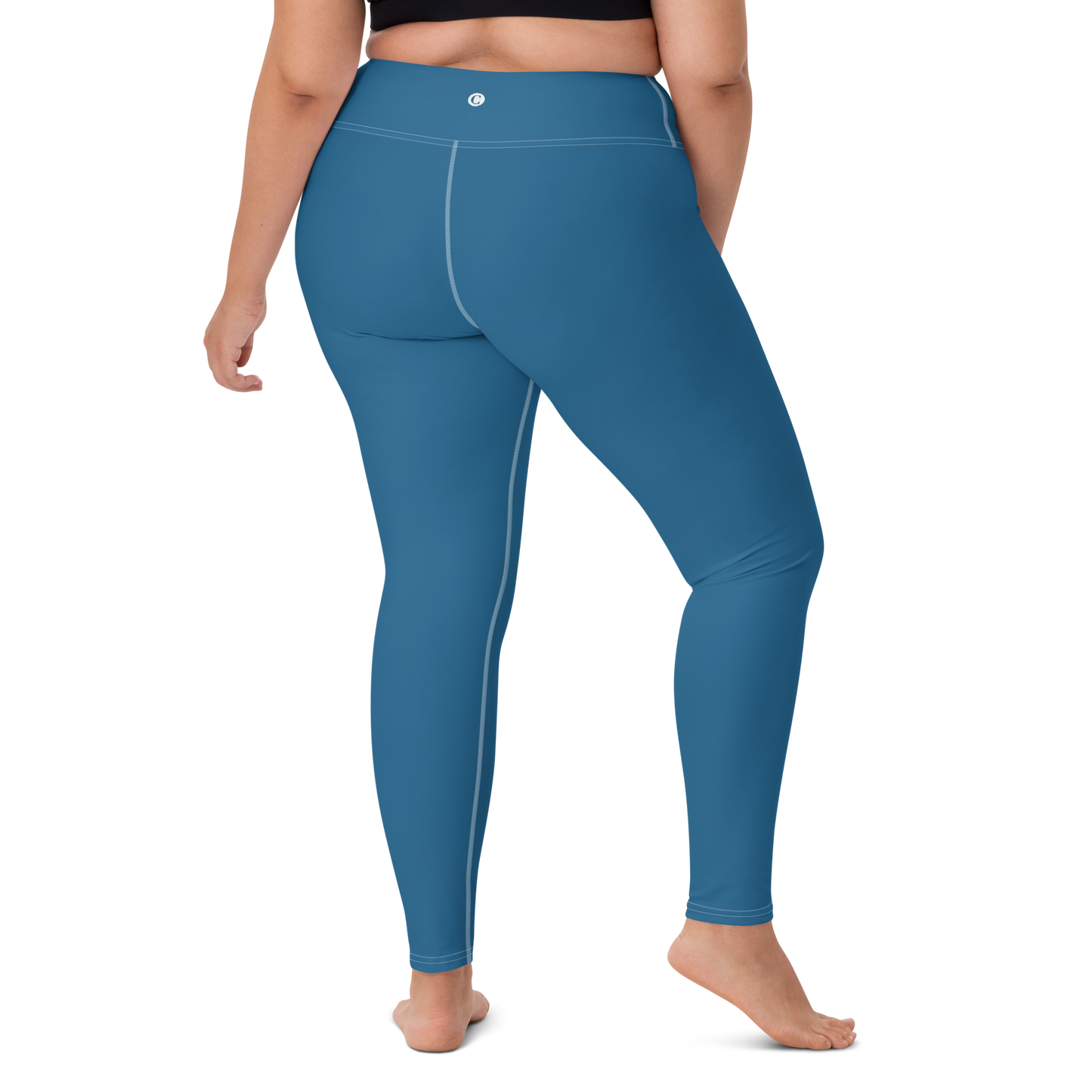 Michigan Upper Peninsula Yoga Leggings (w/ UP Outline) | Blueberry Color