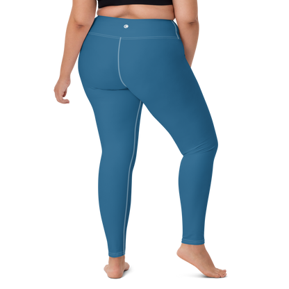 Michigan Upper Peninsula Yoga Leggings (w/ UP Outline) | Blueberry Color