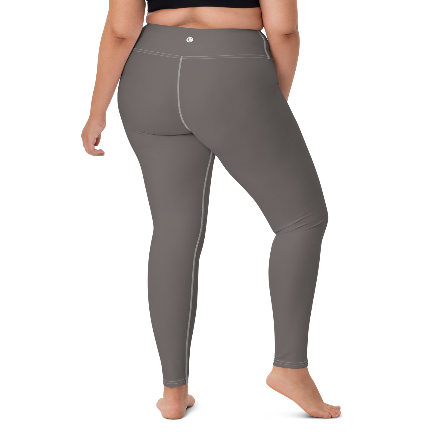 Michigan Upper Peninsula Yoga Leggings (w/ UP Outline) | Warren Tank Grey