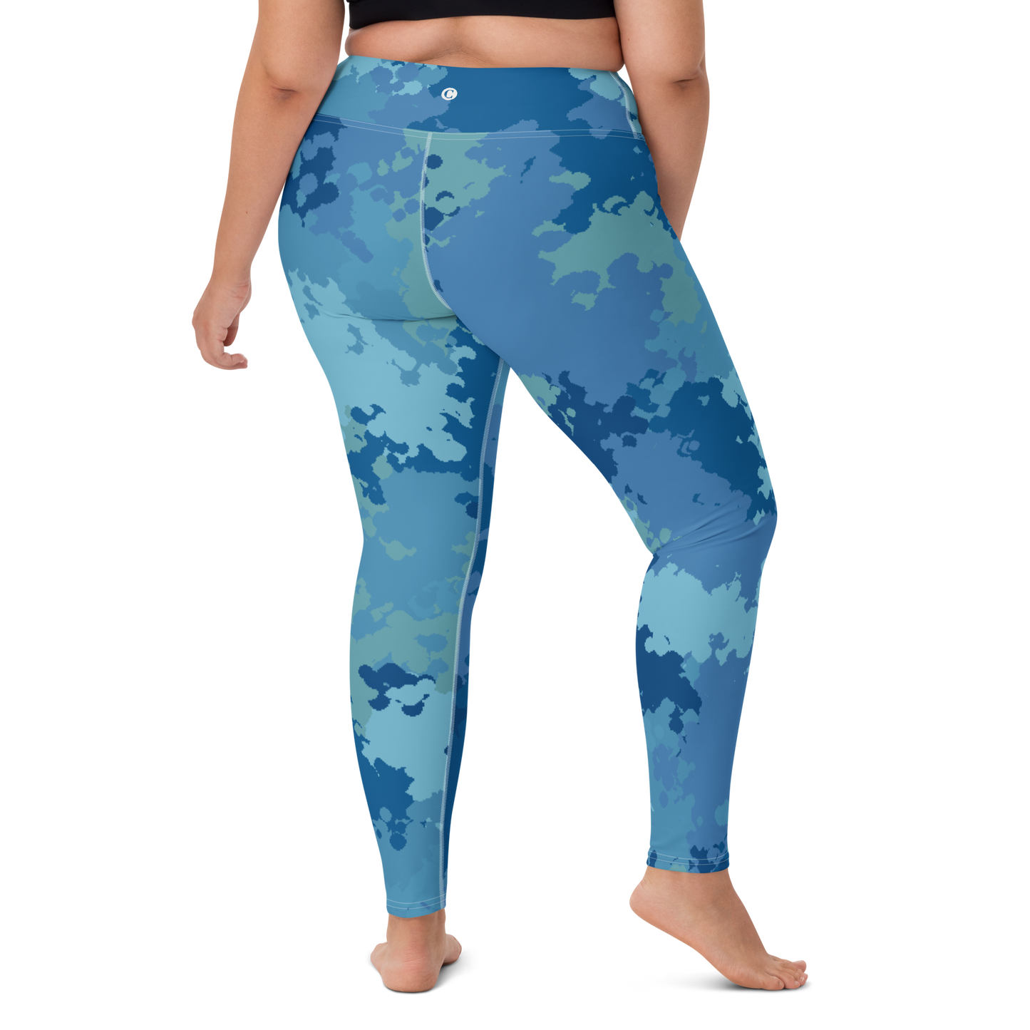 Michigan Upper Peninsula Yoga Leggings (w/ UP Outline) | Great Lakes Camo