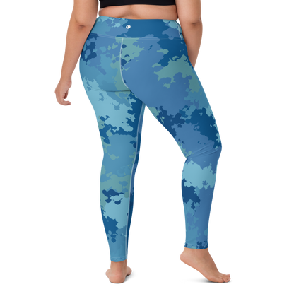 Michigan Upper Peninsula Yoga Leggings (w/ UP Outline) | Great Lakes Camo