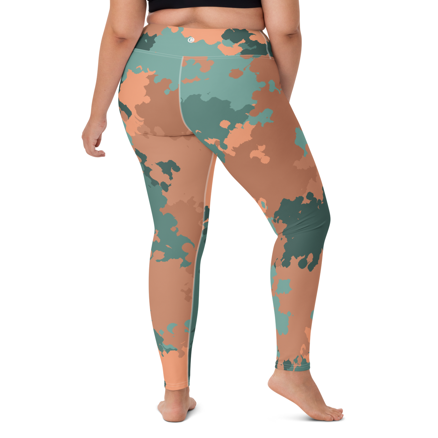 Michigan Upper Peninsula Yoga Leggings (w/ UP Outline) | Copper County Camo